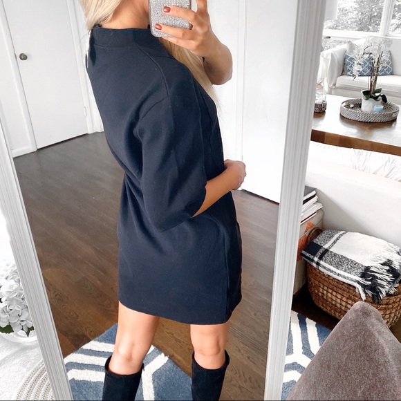 🖤 ZARA BLACK BASIC STITCHED BAGGY DRESS! - Picture 5 of 14